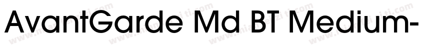 AvantGarde Md BT Medium字体转换